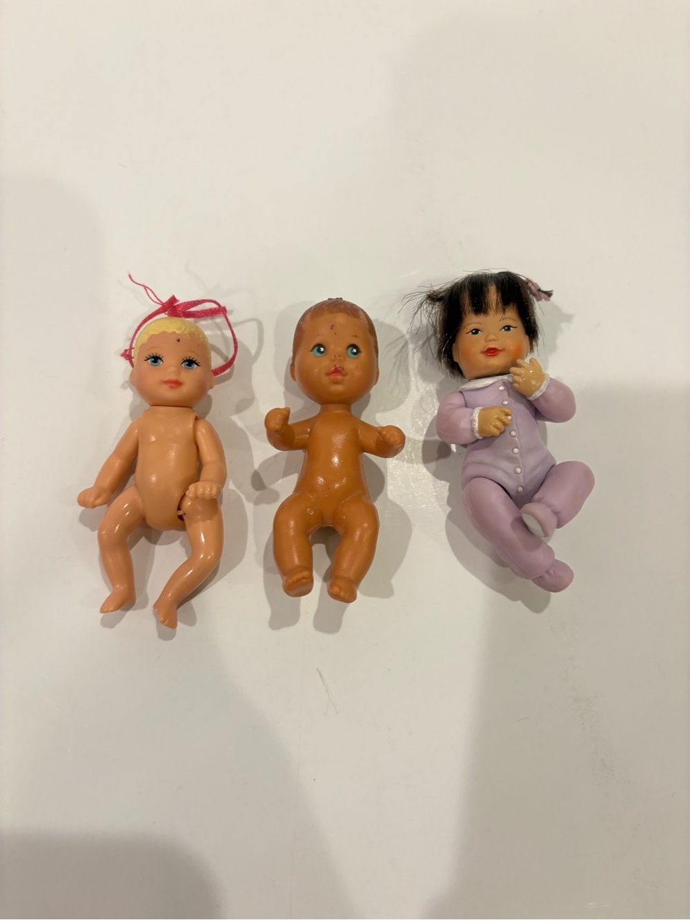 Lot of Three Small Baby Dolls